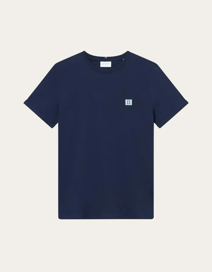 Tshirts Men Les Deux Piece TShirt 8211 Dark NavyBlue Haze