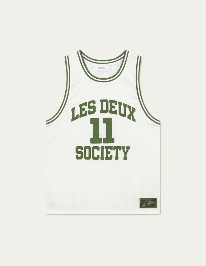 Tshirts Men Les Deux Silas Mesh Tank Top 8211 Light Ivory