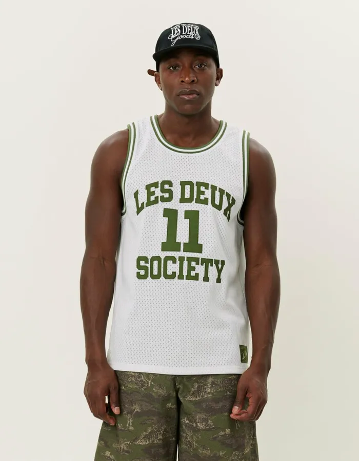 Tshirts Men Les Deux Silas Mesh Tank Top 8211 Light Ivory