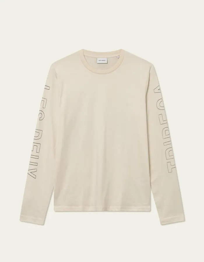 Tshirts Men Les Deux Tribeca LS TShirt 8211 Ivory