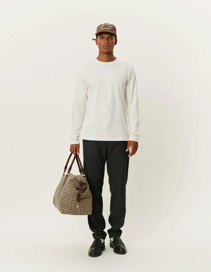 Tshirts Men Les Deux Tribeca LS TShirt 8211 Ivory