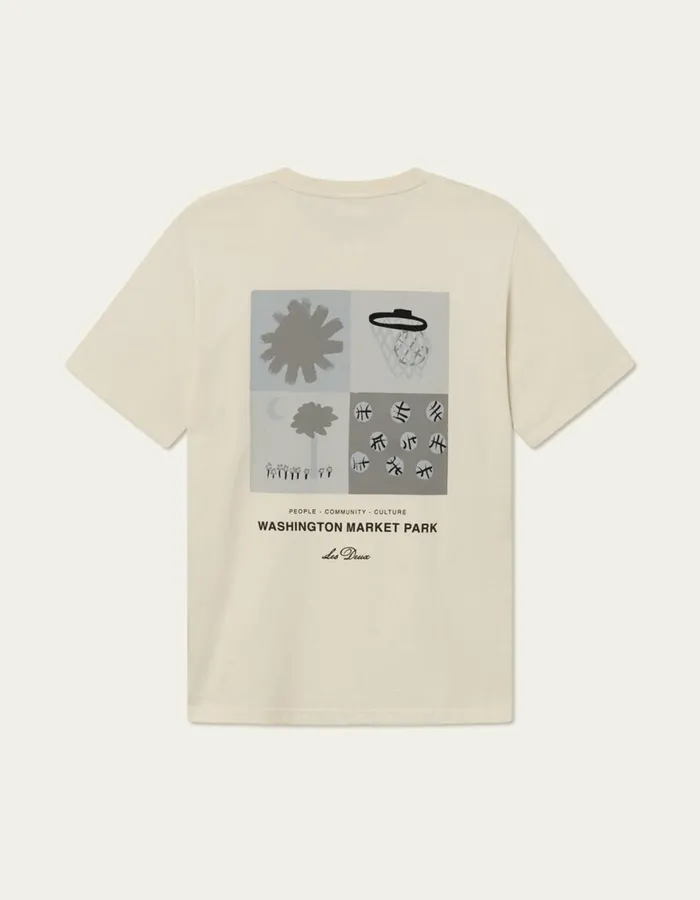Tshirts Men Les Deux Tribeca TShirt 8211 Ivory