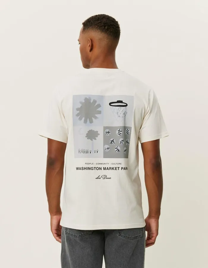 Tshirts Men Les Deux Tribeca TShirt 8211 Ivory