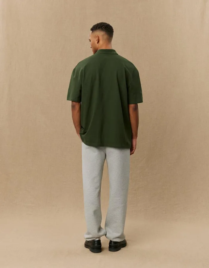 Tshirts Men Les Deux Yale Bulldog Polo SS 8211 Duffel Bag GreenIvory