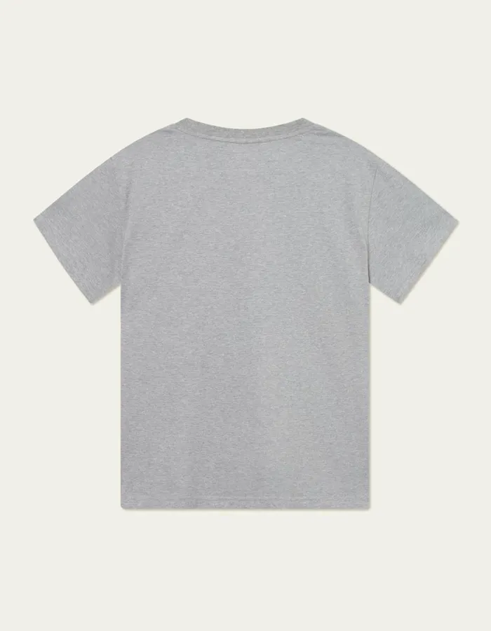 Tshirts Men Les Deux Yale Logo TShirt 8211 Light Grey Melange