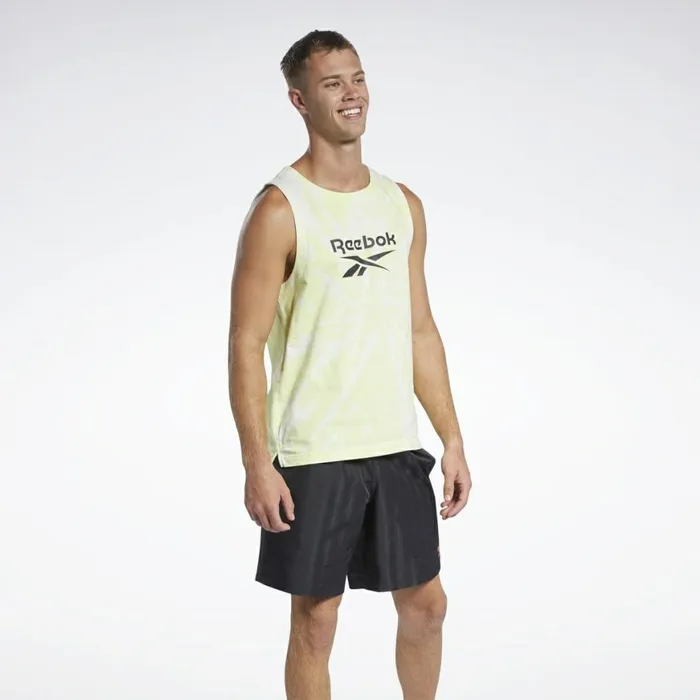 Tank Tops Mens Reebok Classics TieDye Tank Top Semi Energy Glow