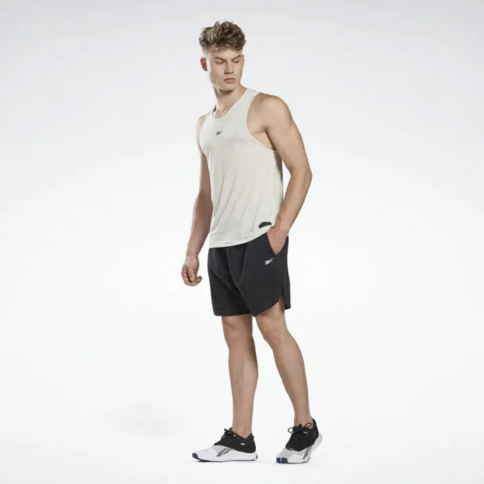 Tank Tops Mens Reebok LES MILLS ACTIVCHILLCOTTON Tank Top Alabaster