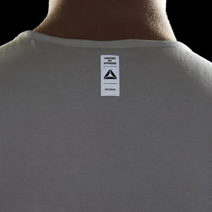 Tank Tops Mens Reebok LES MILLS ACTIVCHILLCOTTON Tank Top Alabaster
