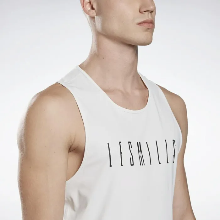 Tank Tops Mens Reebok LES MILLS ACTIVCHILL Sleeveless Tee True Grey 1
