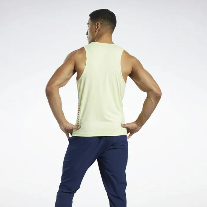 Tank Tops Mens Reebok Les Mills Activchill Tank Top Energy Glow