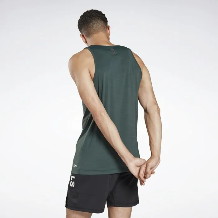 Tank Tops Mens Reebok LES MILLS ACTIVCHILL Tank Top Ivy Green