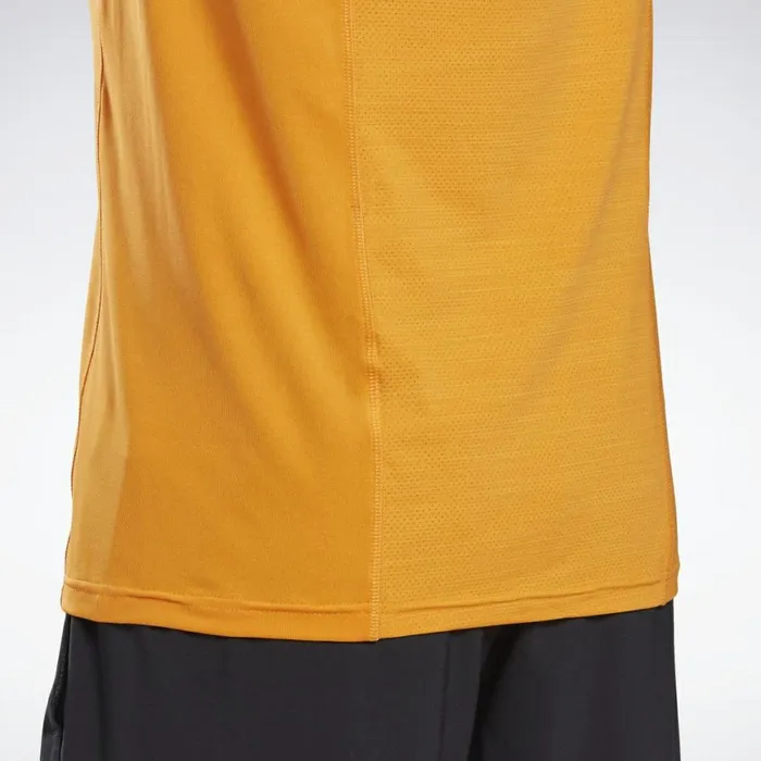 Tank Tops Mens Reebok LES MILLS BODYCOMBAT Muscle Sleeveless Tee High Vis Orange