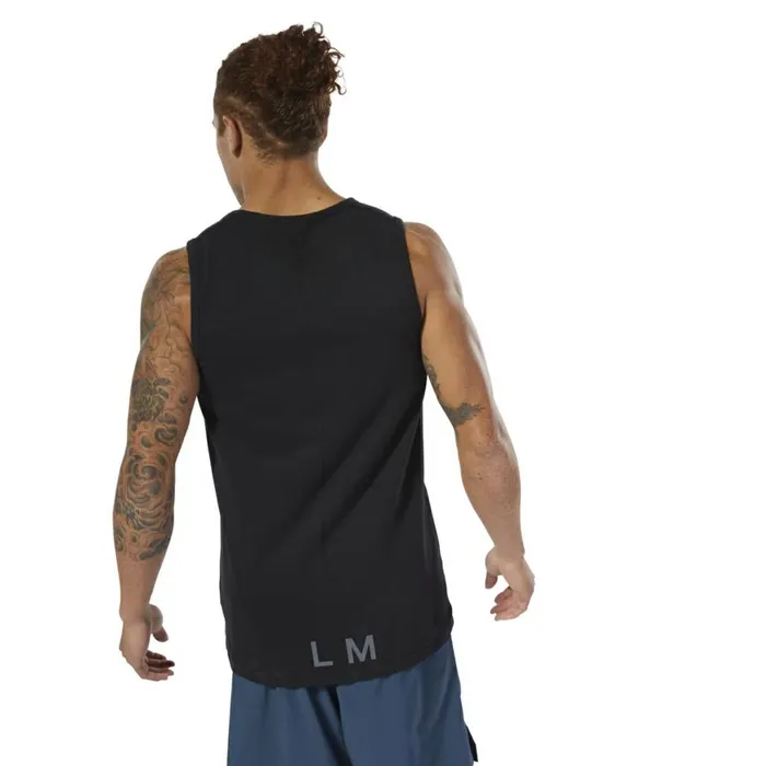 Tank Tops Mens Reebok LES MILLS Perforated Tank Top Black