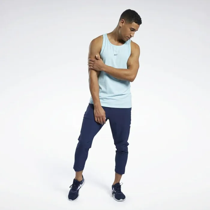 Tank Tops Mens Reebok Les Mills Regular Fit Tank Top Digital Glow