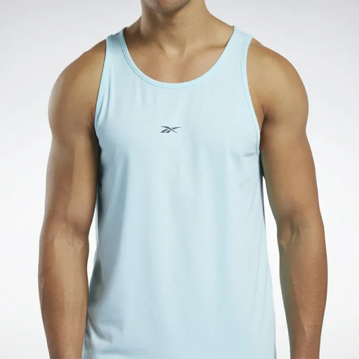 Tank Tops Mens Reebok Les Mills Regular Fit Tank Top Digital Glow