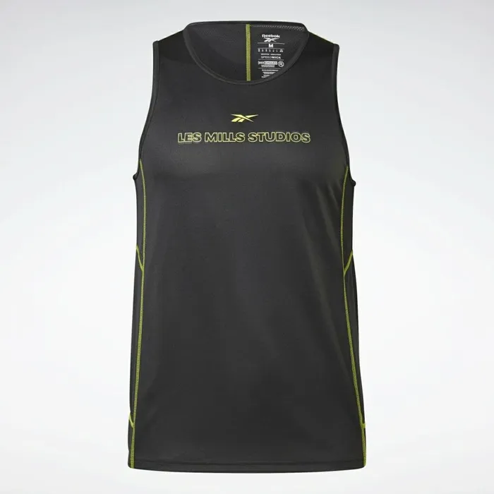 Tank Tops Mens Reebok Les Mills Speedwick Singlet Black
