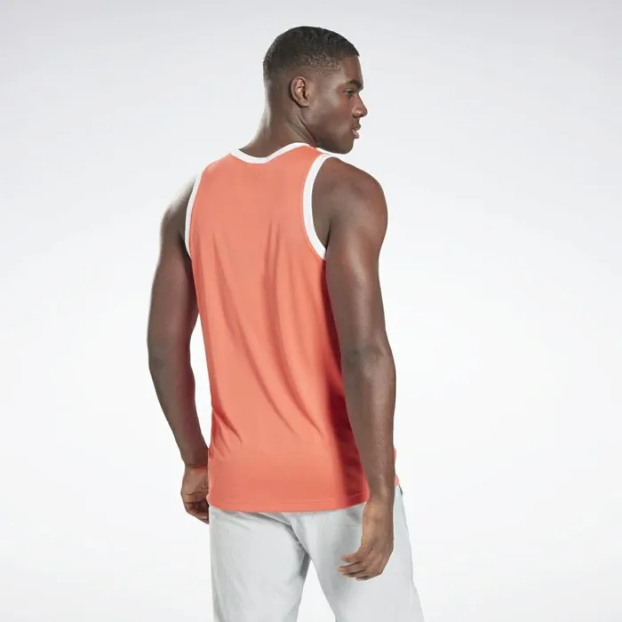 Tank Tops Mens Reebok MYT Tank Top Semi Orange Flare