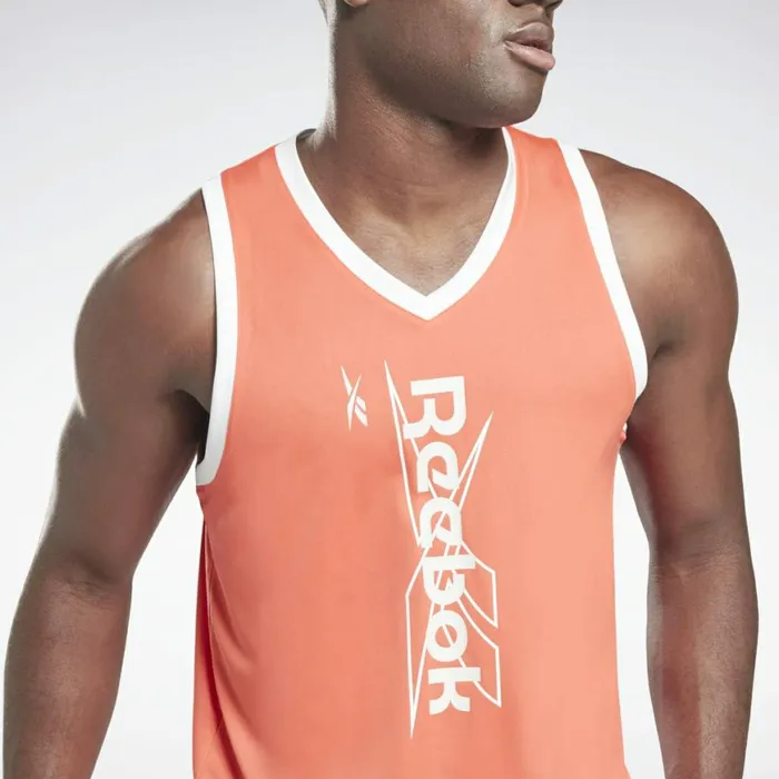 Tank Tops Mens Reebok MYT Tank Top Semi Orange Flare