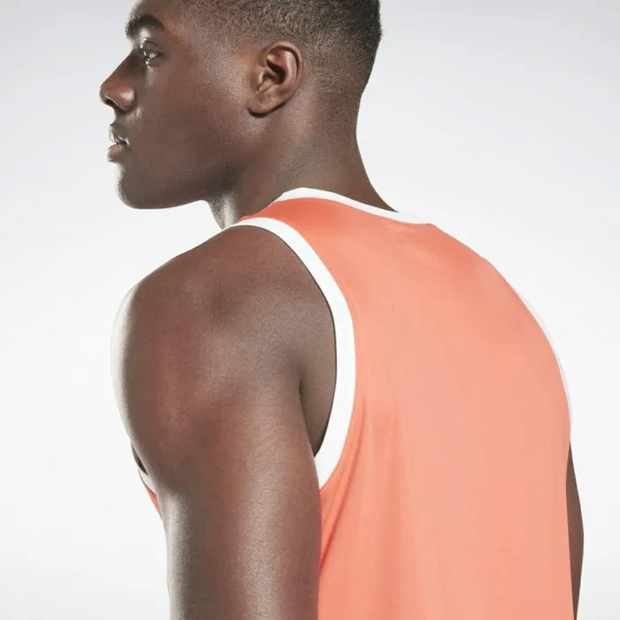Tank Tops Mens Reebok MYT Tank Top Semi Orange Flare