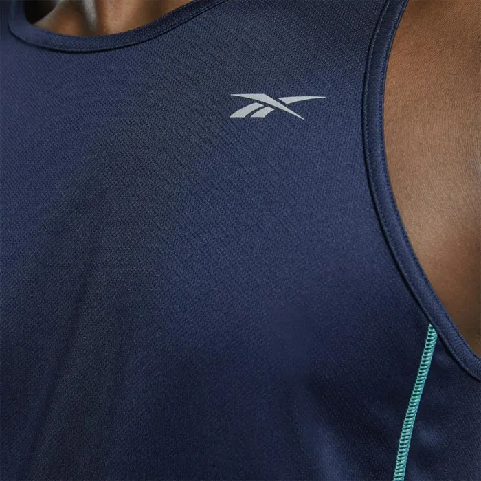 Tank Tops Mens Reebok Running Speedwick Singlet Vector Navy