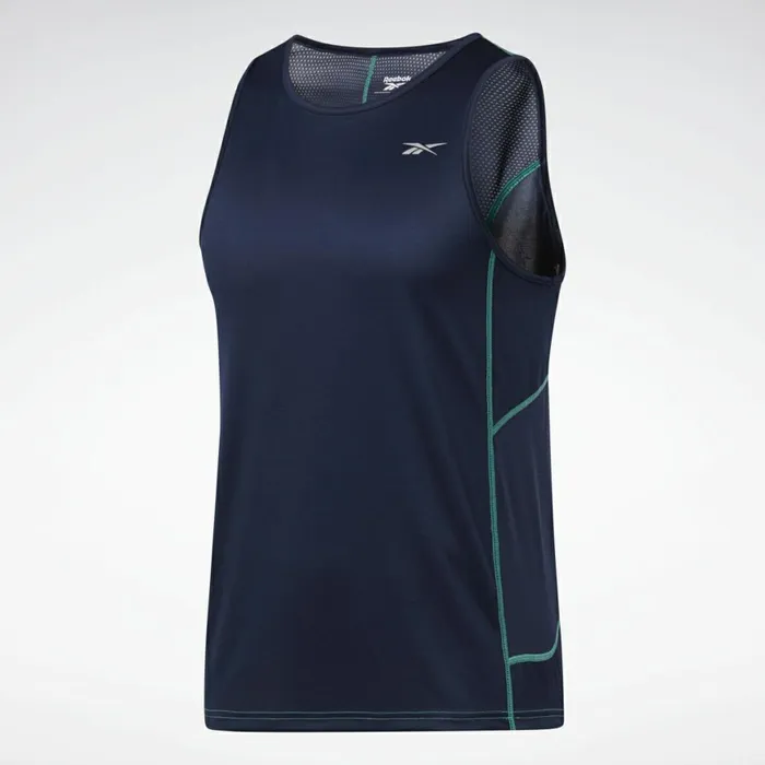 Tank Tops Mens Reebok Running Speedwick Singlet Vector Navy