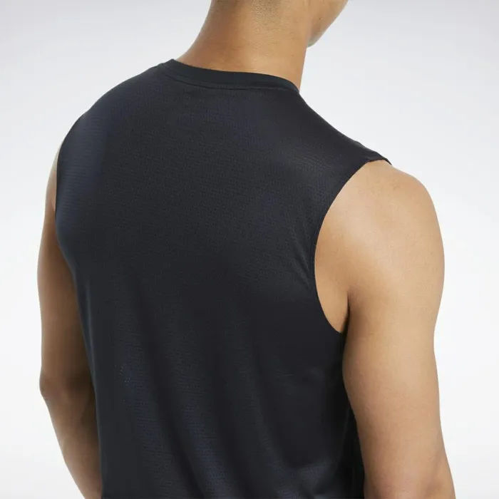 Tank Tops Mens Reebok Workout Ready ACTIVCHILL Sleeveless Tee Black