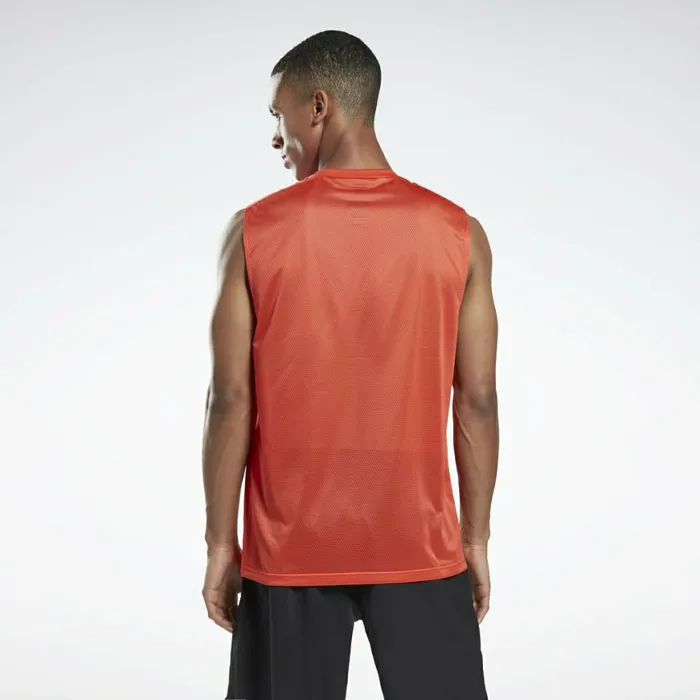 Tank Tops Mens Reebok Workout Ready Sleeveless Tech TShirt Dynamic Red