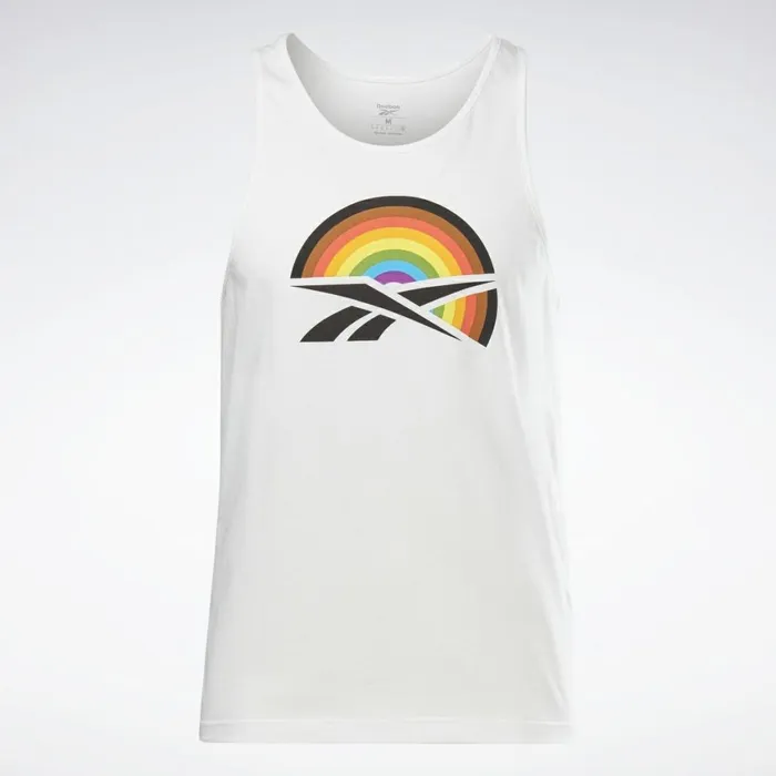 Tank Tops MensWomens Reebok Pride Graphic Tank Top White