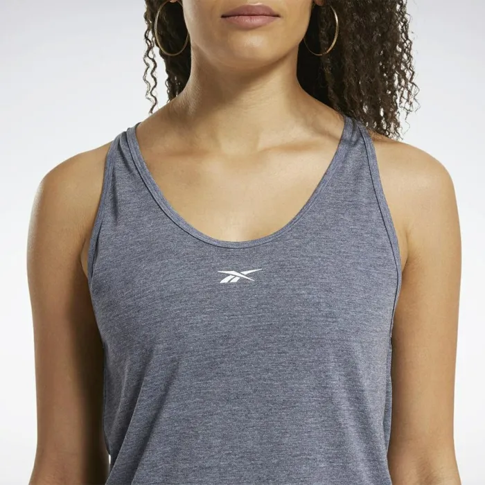 Tank Tops Womens Reebok ACTIVCHILLCOTTON Tank Top Vector Navy
