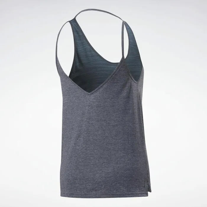 Tank Tops Womens Reebok ACTIVCHILLCOTTON Tank Top Vector Navy