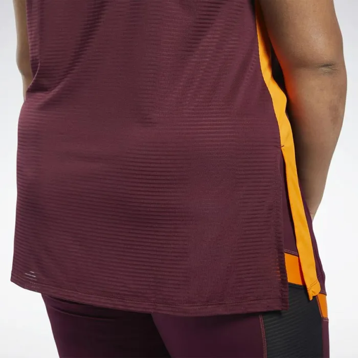 Tank Tops Womens Reebok Workout Ready Mesh Tank Top Maroon