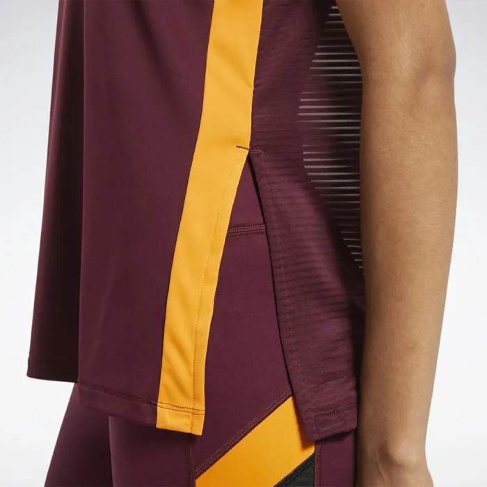 Tank Tops Womens Reebok Workout Ready Mesh Tank Top Maroon