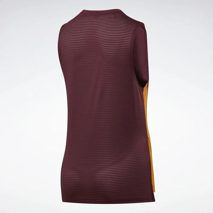 Tank Tops Womens Reebok Workout Ready Mesh Tank Top Maroon