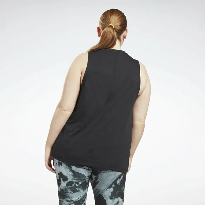 Tank Tops Womens Reebok Workout Ready MYT Muscle Tank Top Plus Size Black