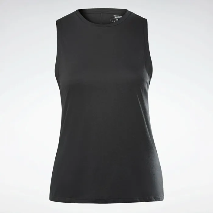 Tank Tops Womens Reebok Workout Ready MYT Muscle Tank Top Plus Size Black