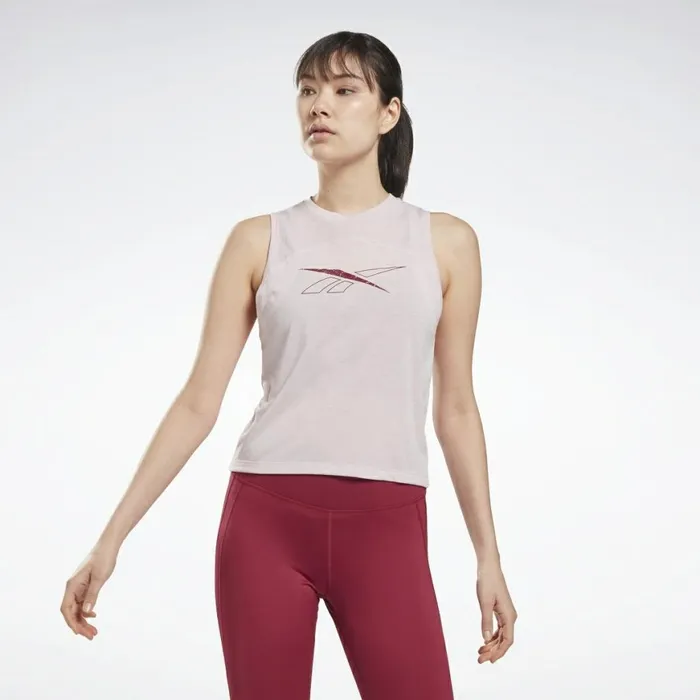 Tank Tops Womens Reebok Workout Ready Supremium Tank Top Frost Berry