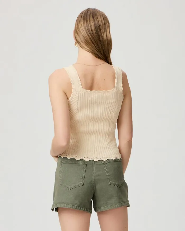 Tees and Tanks Women PAIGE Buona Tank 8211 Ecru Tees and Tanks Women PAIGE Buona Tank 8211 Ecru