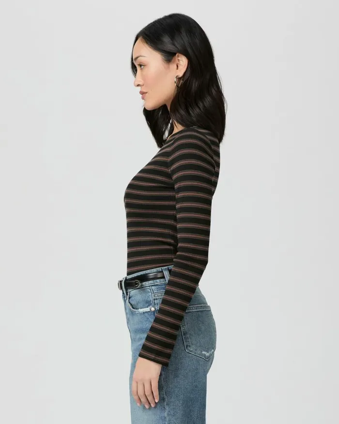 Tees and Tanks Women PAIGE Lucina Top 8211 Black Multi Tees and Tanks Women PAIGE Lucina Top 8211 Black Multi