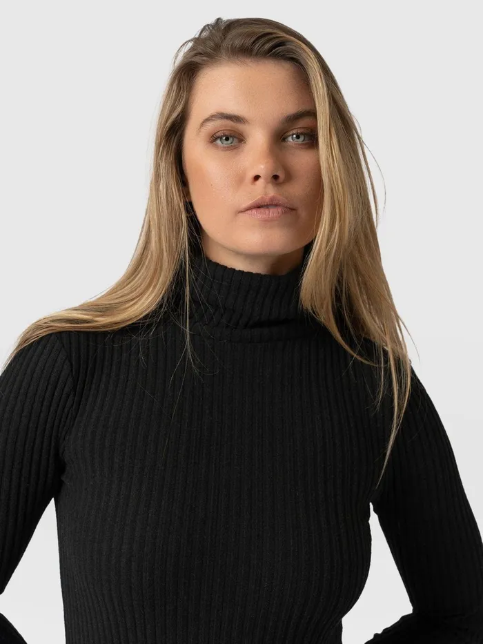 Tempest Turtle Neck 8211 Black Black Women Saint And Sofia Casual Tops