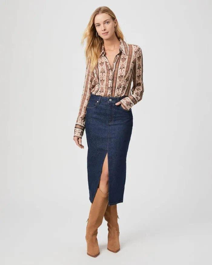 Tops and Blouses Women PAIGE Desano Shirt 8211 Buttercream Multi Tops and Blouses Women PAIGE Desano Shirt 8211 Buttercream Multi