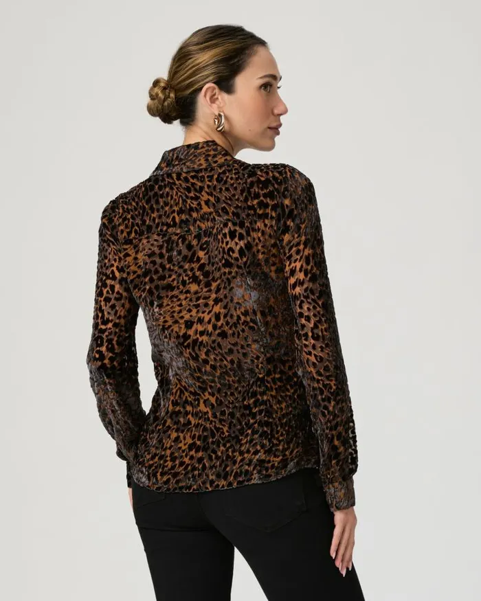 Tops and Blouses Women PAIGE Desano Shirt 8211 Landslide Multi Velvet