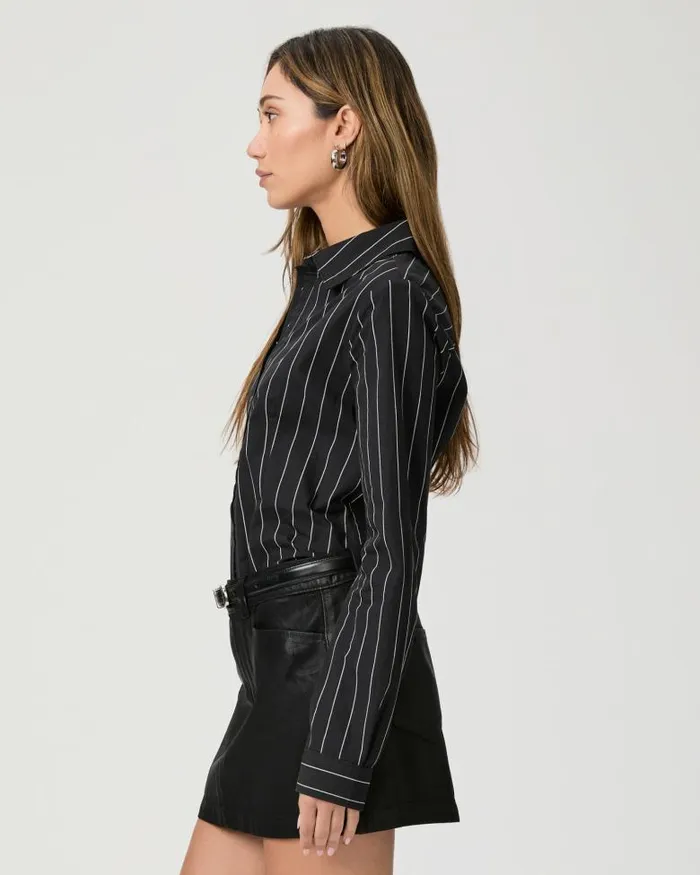 Tops and Blouses Women PAIGE Rosaly Shirt 8211 BlackButtercream Tops and Blouses Women PAIGE Rosaly Shirt 8211 BlackButtercream