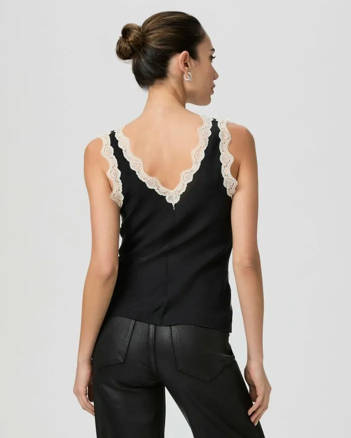 Tops and Blouses Women PAIGE Terezia Top 8211 Black Silk Tops and Blouses Women PAIGE Terezia Top 8211 Black Silk