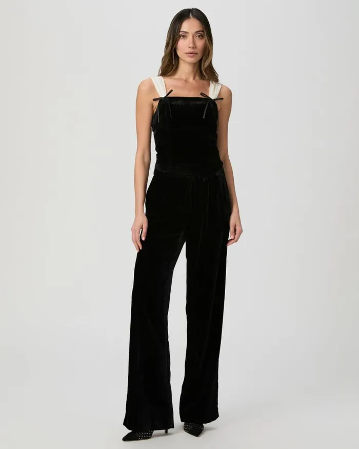 Tops and Blouses Women PAIGE Tuli Top 8211 BlackWhite Velvet Tops and Blouses Women PAIGE Tuli Top 8211 BlackWhite Velvet