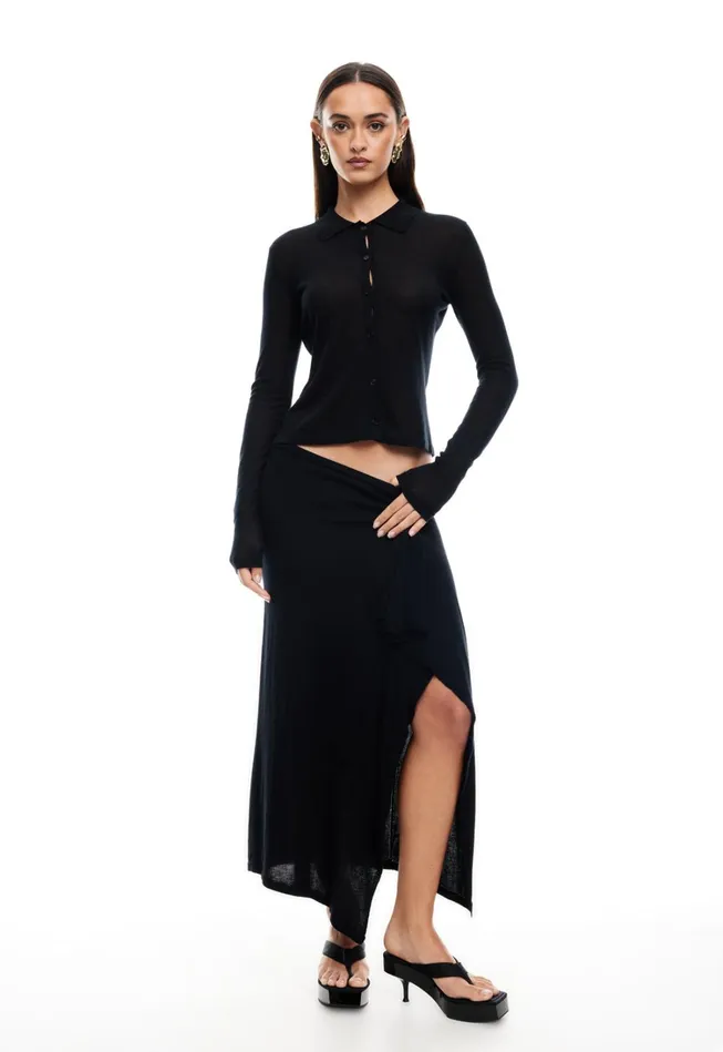 Tops Women Lioness Fashion BANKS LONG SLEEVE TOP Onyx Tops Women Lioness Fashion BANKS LONG SLEEVE TOP Onyx