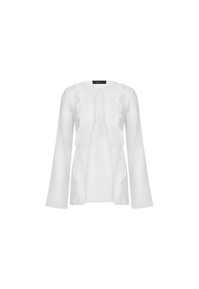 Tops Women Lioness Fashion BARELY THERE TIE TOP Porcelain Tops Women Lioness Fashion BARELY THERE TIE TOP Porcelain