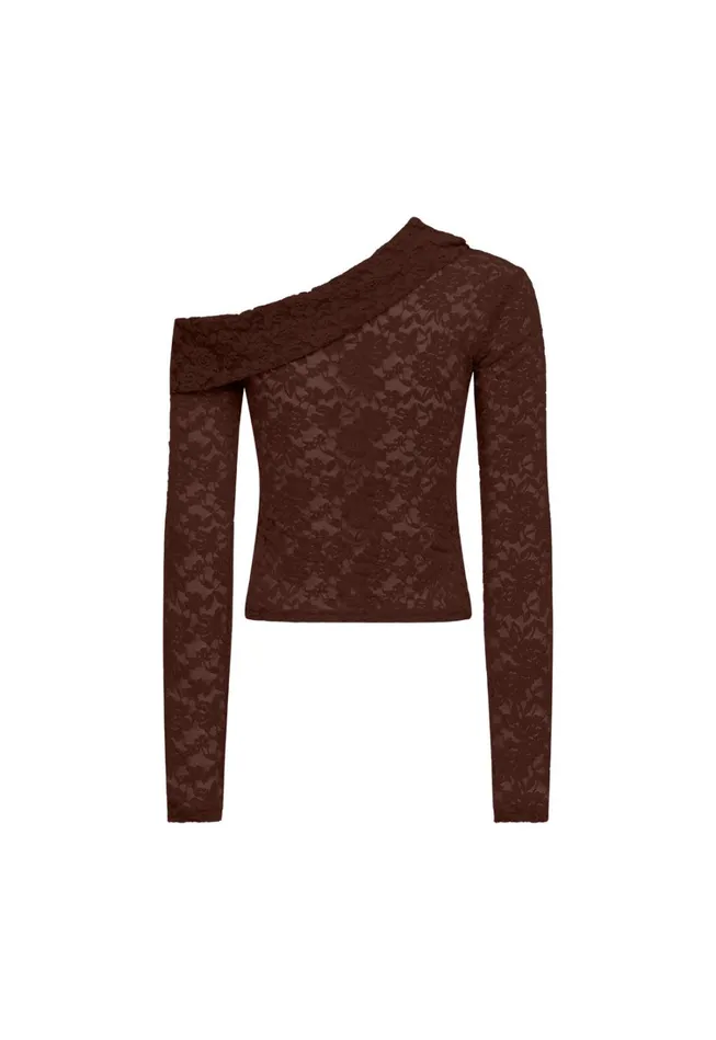 Tops Women Lioness Fashion BLACK SWAN OFF SHOULDER Chocolate Tops Women Lioness Fashion BLACK SWAN OFF SHOULDER Chocolate