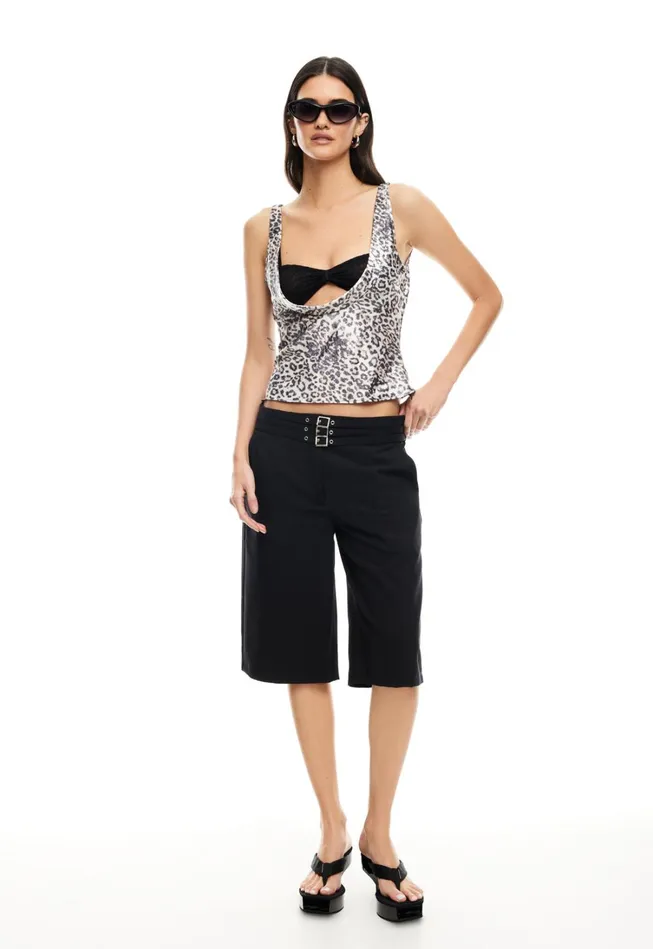 Tops Women Lioness Fashion DELILAH TOP Leopard Fade Tops Women Lioness Fashion DELILAH TOP Leopard Fade