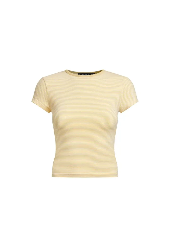 Tops Women Lioness Fashion IN BLOOM TEE Butter Stripe