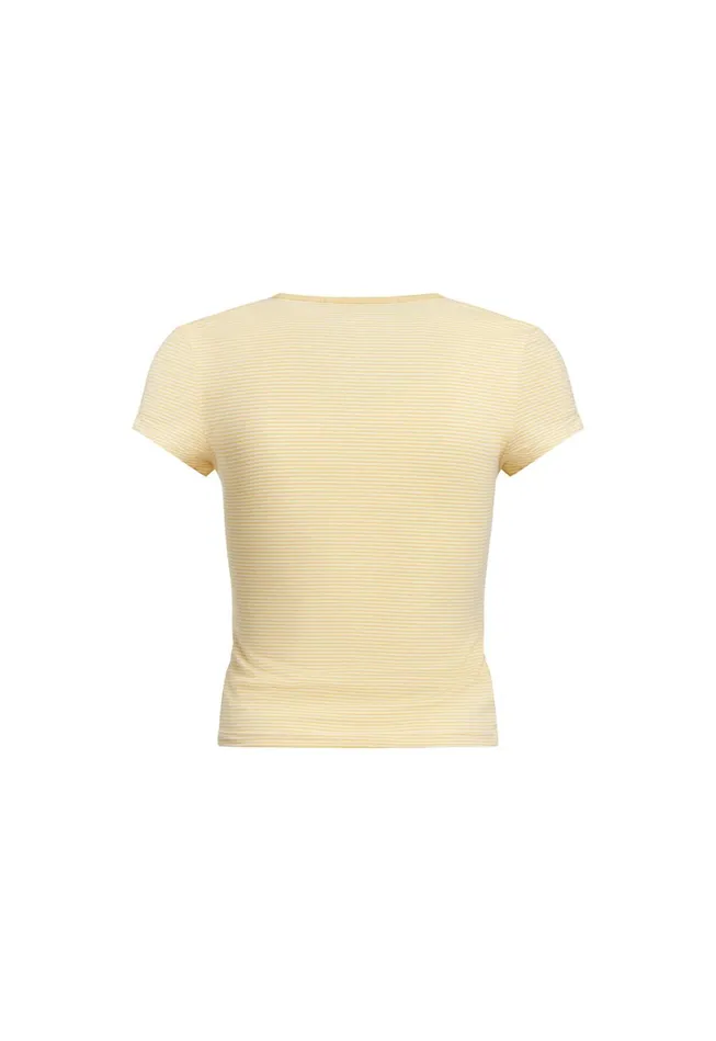 Tops Women Lioness Fashion IN BLOOM TEE Butter Stripe